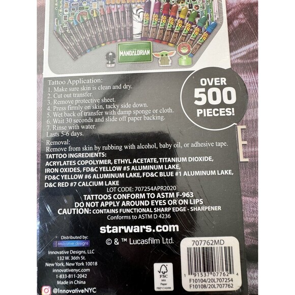 Star Wars The Mandalorian Deluxe Activity Set In Metal Carry Case, 500+ Pieces - Picture 4 of 7